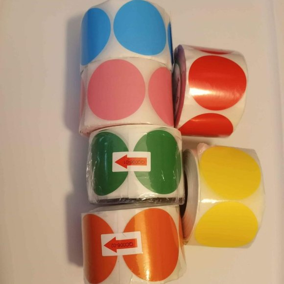 π100 Hoppy Easter- Round Shipping Labels Thermal Packaging Stickers 2"x2"π - Picture 3 of 3